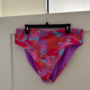 ASOS Multicolor Bikini High Cut Bottoms Size 16